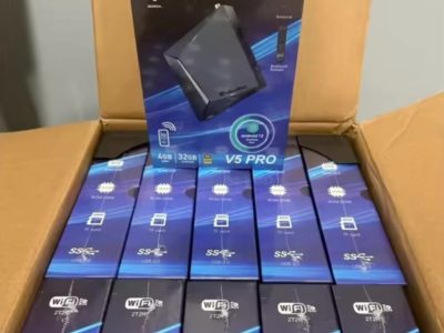 Vseebox V6 Plus Android 14 Amlogic 905Y5 Quad Core 8K H.265 Smart TV Box with BT 5.0 Dual-Band WiFi No Monthly Fee